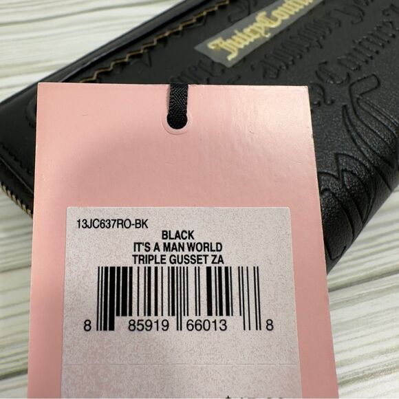 JUICY‎ COUTURE IT'S A MAN WORLD WALLET NWT - Picture 6 of 10